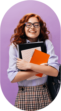 Happy student